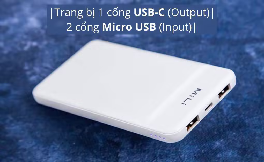 Pin dự phòng Mili Power Shine II 10.000mAh - ảnh 2