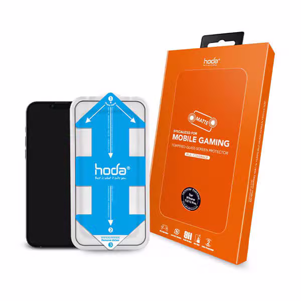 Kính cường lực iPhone 13/13 Pro HODA nhám có viền đen - ảnh 1