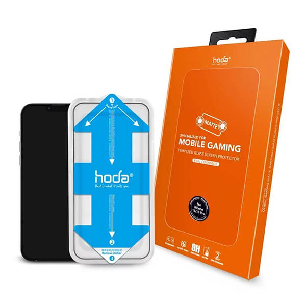 Kính cường lực iPhone 13/13 Pro HODA nhám có viền đen