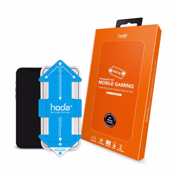 Kính cường lực iPhone 13/13 Pro HODA nhám có viền đen - ảnh 3