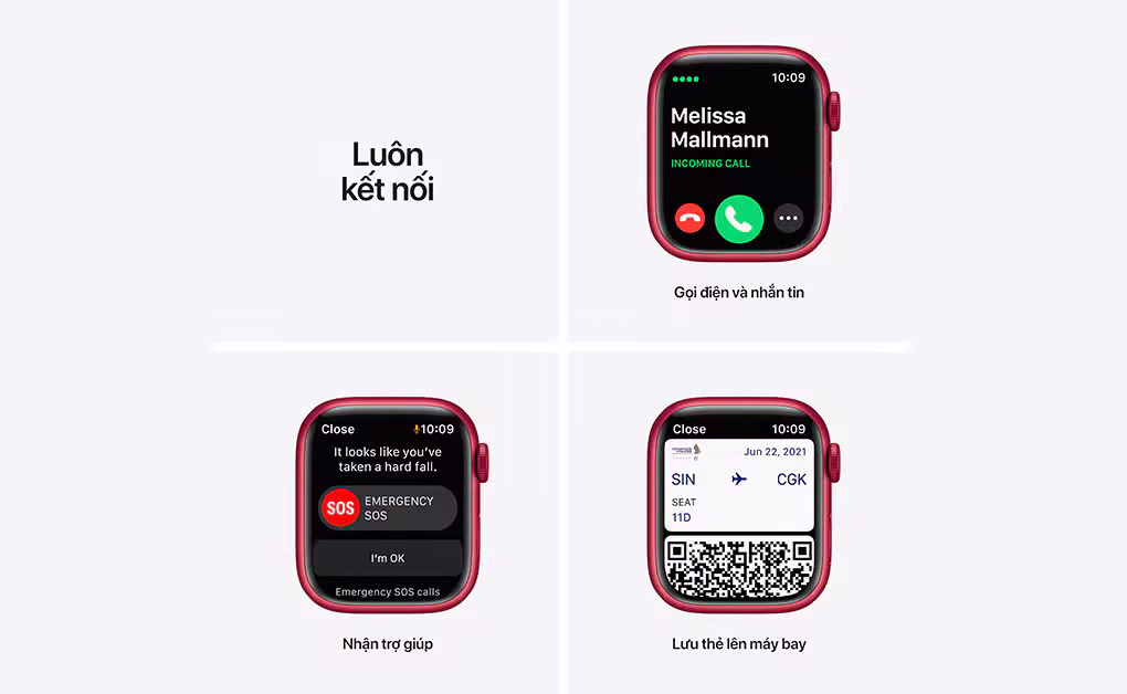 Apple Watch Nike Series 7 41mm (LTE) Viền nhôm - Dây cao su - FULLBOX - ảnh 6