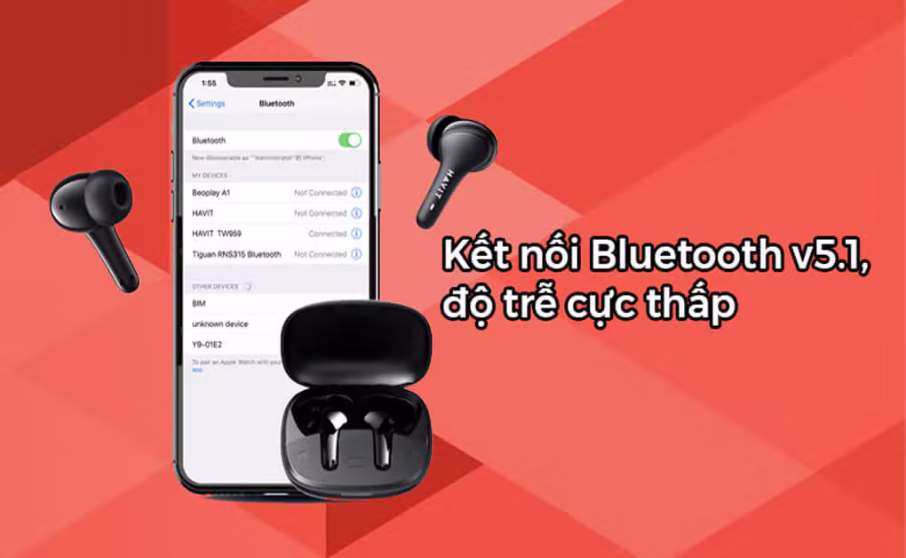 Tai nghe không dây Havit TW959 - ảnh 2