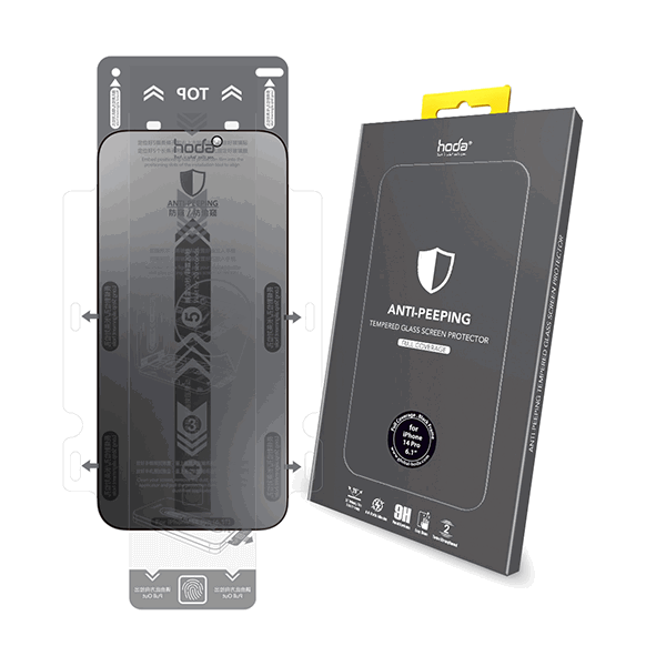 Kính cường lực iPhone 14 Pro Hoda Chống nhìn trộm-Trong suốt
