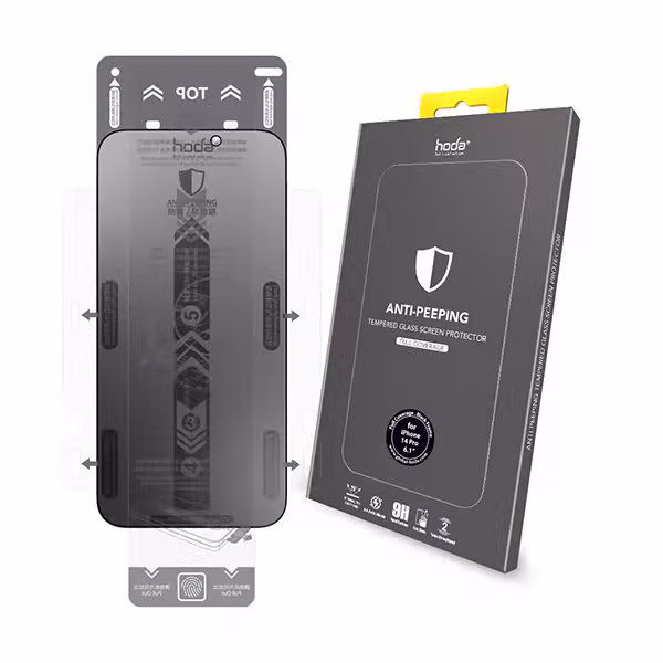 Kính cường lực iPhone 14 Pro Hoda Chống nhìn trộm-Trong suốt - ảnh 2
