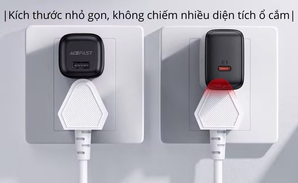 Sạc ACEFAST 12W 1 cổng USB-A (US) - DA1 màu đen - ảnh 2