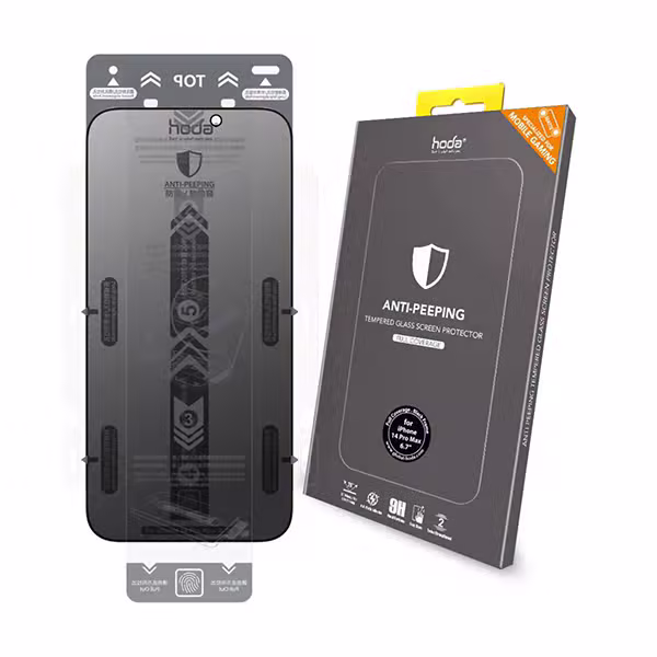 Kính cường lực iPhone 14 Pro Max Hoda Chống nhìn trộm-Clear - ảnh 1