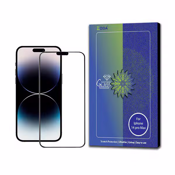 Kính cường lực iPhone 14 Pro Max Zoda Trong viền đen - ảnh 2