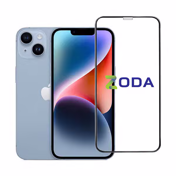 Kính cường lực iPhone 13/13 PRO/14 Zoda Trong viền đen - ảnh 1