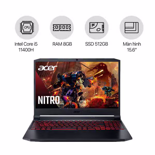 Laptop Gaming Acer Nitro 5 AN515-57-56S5 NH.QEKSV. - ảnh 1