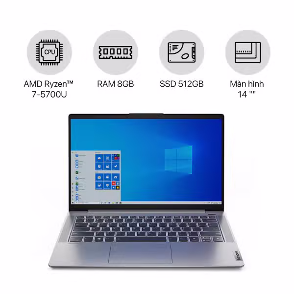 Laptop Lenovo IdeaPad 5 14ALC05 82LM00D5VN (Ryzen  - ảnh 2