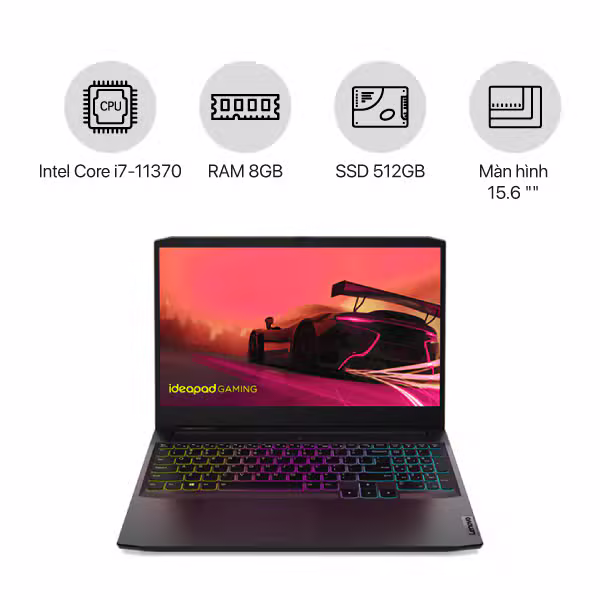 Lenovo IdeaPad Gaming 3 15IHU6 i7-11370H (RAM 8GB - ảnh 2