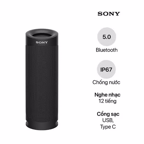 Loa Bluetooth Sony SRS-XB23 - ảnh 1
