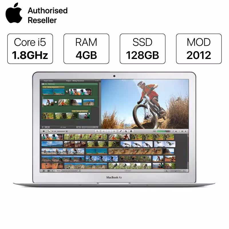 Macbook Air 13 Core i5 1.8 GHz/4GB/128GB (EMC2599) (2012) cũ - ảnh 1