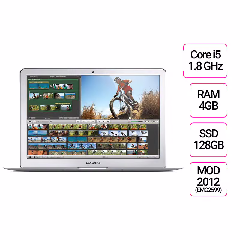 Macbook Air 13 Core i5 1.8 GHz/4GB/128GB (EMC2599) (2012) cũ - ảnh 2