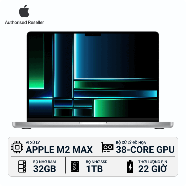 MacBook Pro M2 Max 16 inch 32GB/1TB Chính Hãng