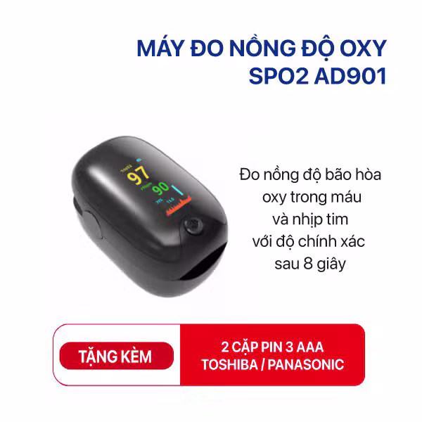 Máy đo nồng độ Oxy SPO2 AD901 - ảnh 2