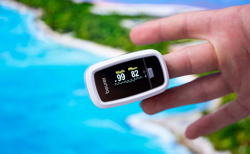 Máy đo nồng độ Oxy SpO2 BEURER PO30-Màu trắng