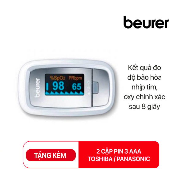 Máy đo nồng độ Oxy SpO2 BEURER PO30-Màu trắng