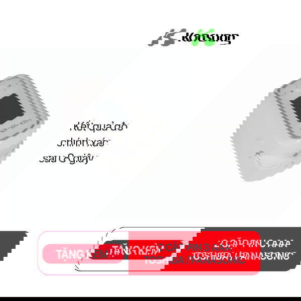 Máy đo nồng độ Oxy SpO2 Konsung F02W-Màu trắng