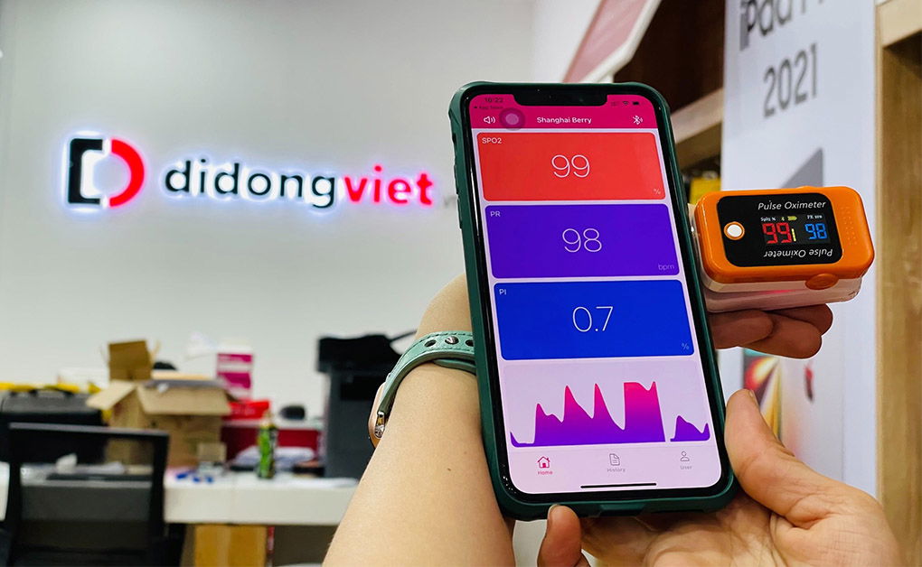 Máy đo nồng độ Oxy SPO2 BERRY BM1000C-Màu trắng
