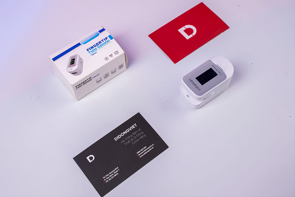Máy đo nồng độ Oxy SpO2 Yobekan Pulse Oximeter YBK303-Màu trắng