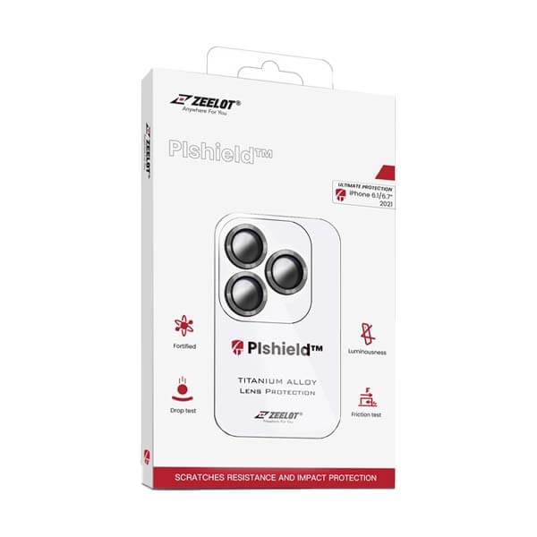 Miếng dán cường lực Camera iPhone 13/13 Mini Zeelot Pishield-Màu bạc