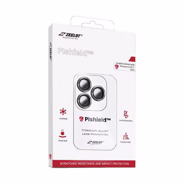 Miếng dán cường lực Camera iPhone 13/13 Mini Zeelot Pishield-Màu bạc - ảnh 1