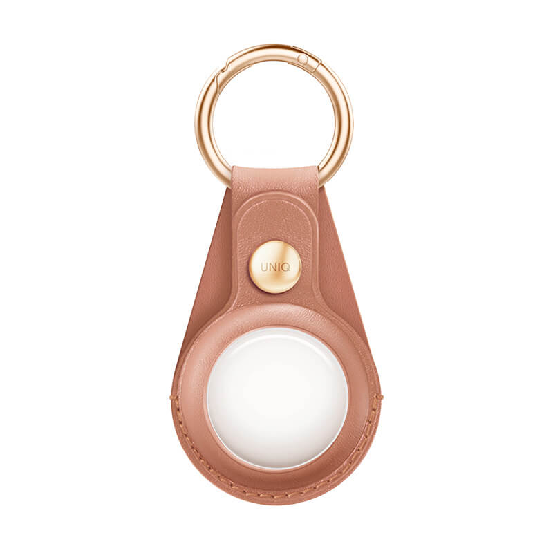 Ốp AirTag UNIQ Domus Leatherette -Màu đen