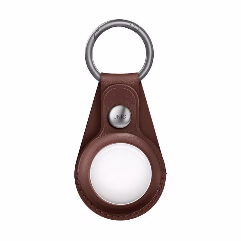 Ốp AirTag UNIQ Domus Leatherette -Màu đen - ảnh 4