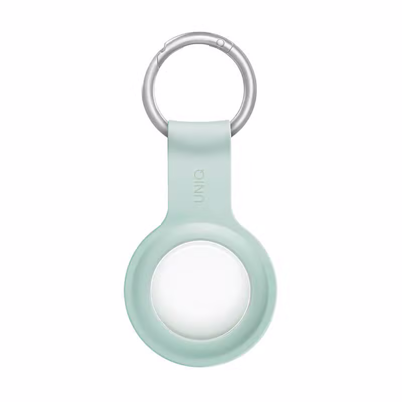 Ốp Airtag UNIQ Lino Liquid Silicone-Xanh Mint - ảnh 4