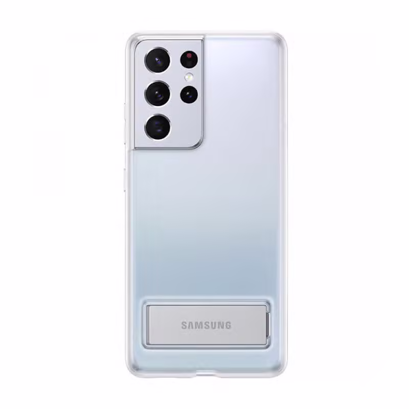 Ốp lưng Clear Standing Samsung Galaxy S21 Ultra - Màu trắng - ảnh 1