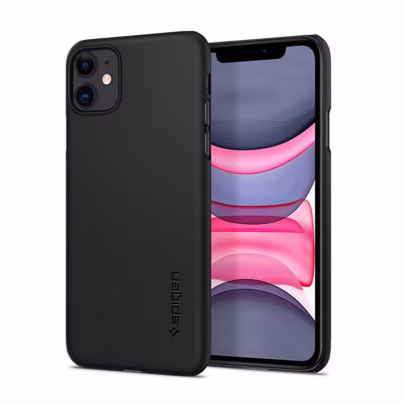Ốp lưng iPhone 11 Spigen Thin Fit Black - ảnh 1