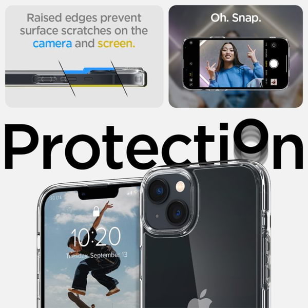ỐP LƯNG IPHONE 14 6.1” SPIGEN CRYSTAL HYBRID MAGFIT WHITE