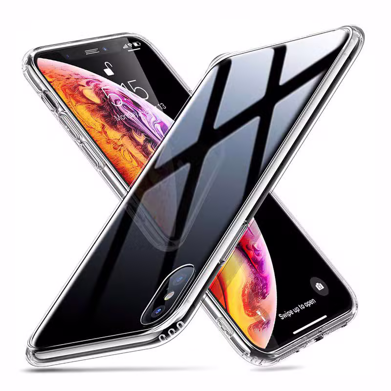 Ốp lưng iPhone XS Max Tráng gương viền dẻo Glitter - ảnh 1