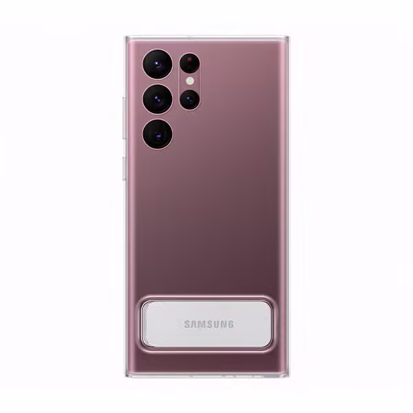 Ốp lưng Samsung Galaxy S22 Ultra Clear Standing Cover - Trong suốt - ảnh 1