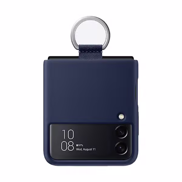 Ốp lưng Samsung Galaxy Z Flip3 Silicone With Ring - ảnh 1