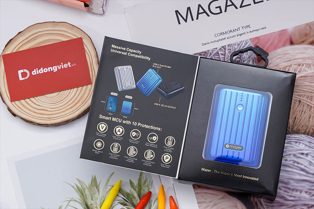 Pin sạc dự phòng MAZER Pocket Power Mini 10000mAh - ảnh 5