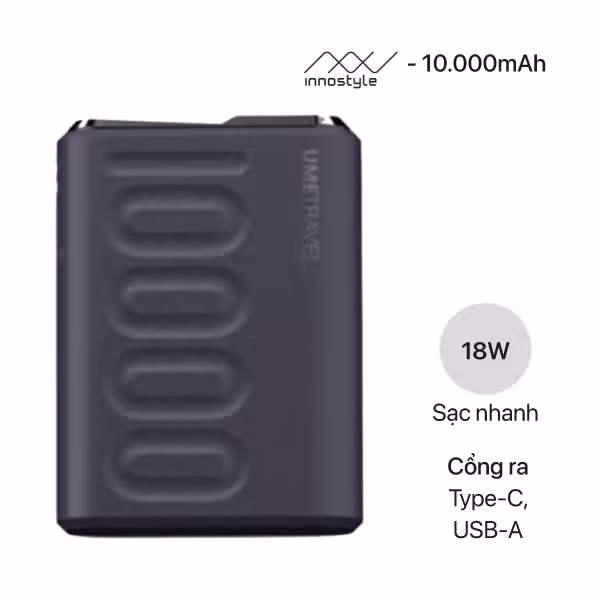 Pin sạc dự phòng sạc nhanh Polymer 10000mAh Umetravel Trip10000 Cũ - ảnh 2