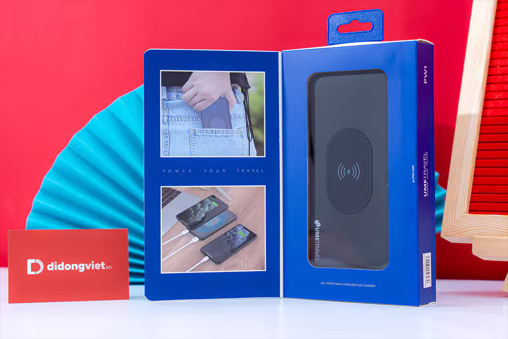 Pin sạc dự phòng Wireless Polymer 10000mAh - Umetr - ảnh 4