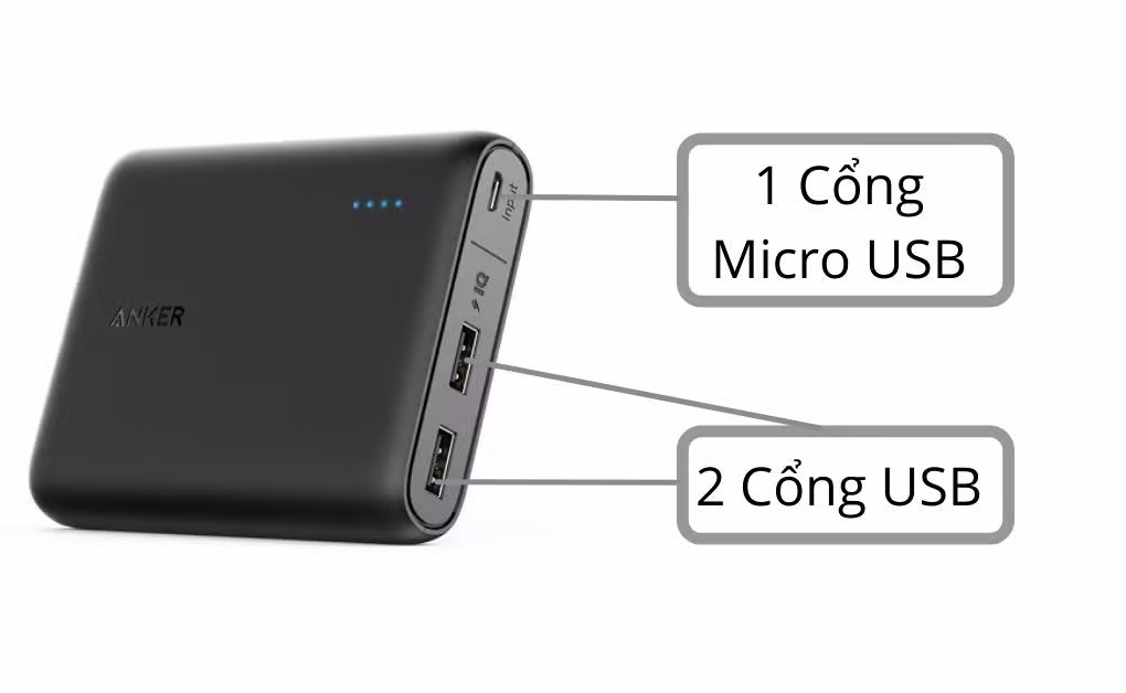 Pin sạc dự phòng Anker PowerCore 13000mAh cũ - ảnh 4