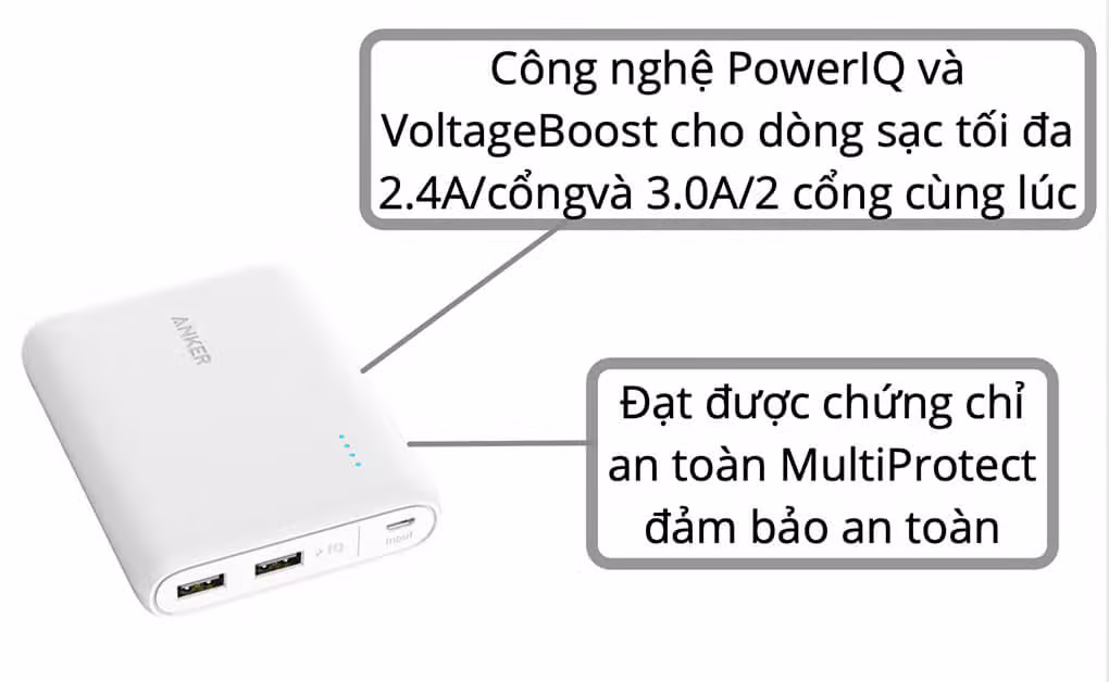Pin sạc dự phòng Anker PowerCore 13000mAh cũ - ảnh 3