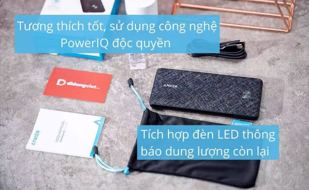 Pin sạc dự phòng Anker PowerCore Slim 10000 PD A1231 (Likenew) - ảnh 4