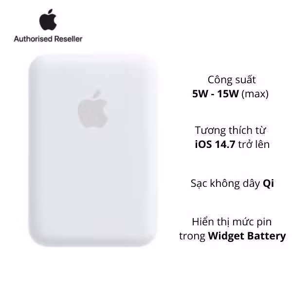 Pin sạc dự phòng Apple MagSafe Battery Pack Chính hãng-Màu trắng - ảnh 2