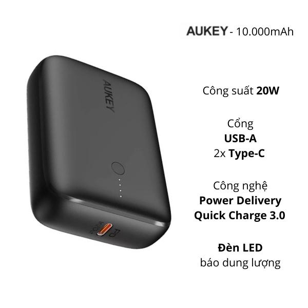 Pin sạc dự phòng Aukey 10.000mAh PB-N83S