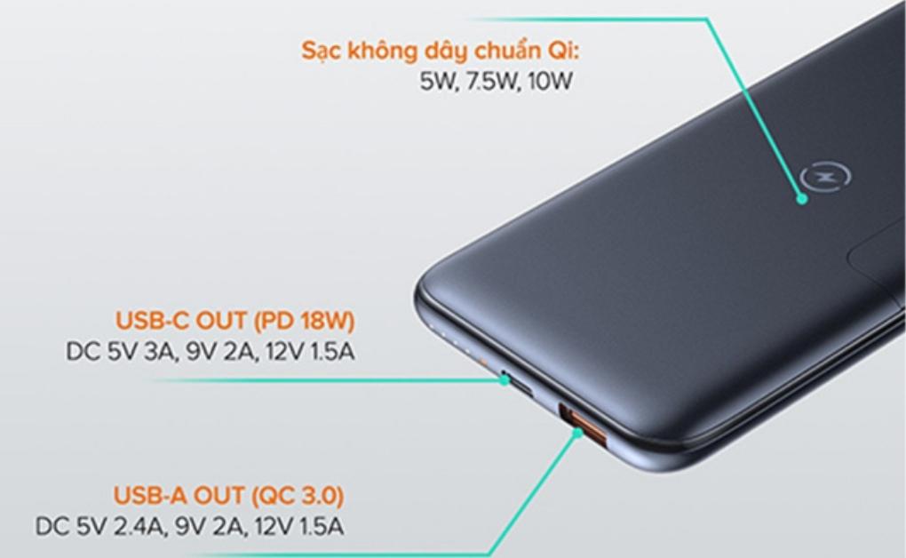 Pin sạc dự phòng Aukey PB-Y32 10.000mAh - ảnh 3