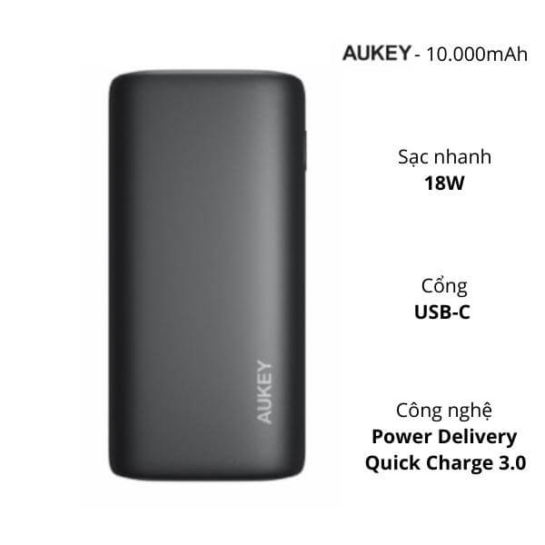 Pin sạc dự phòng Aukey PB-Y36 10.000mAh - ảnh 1