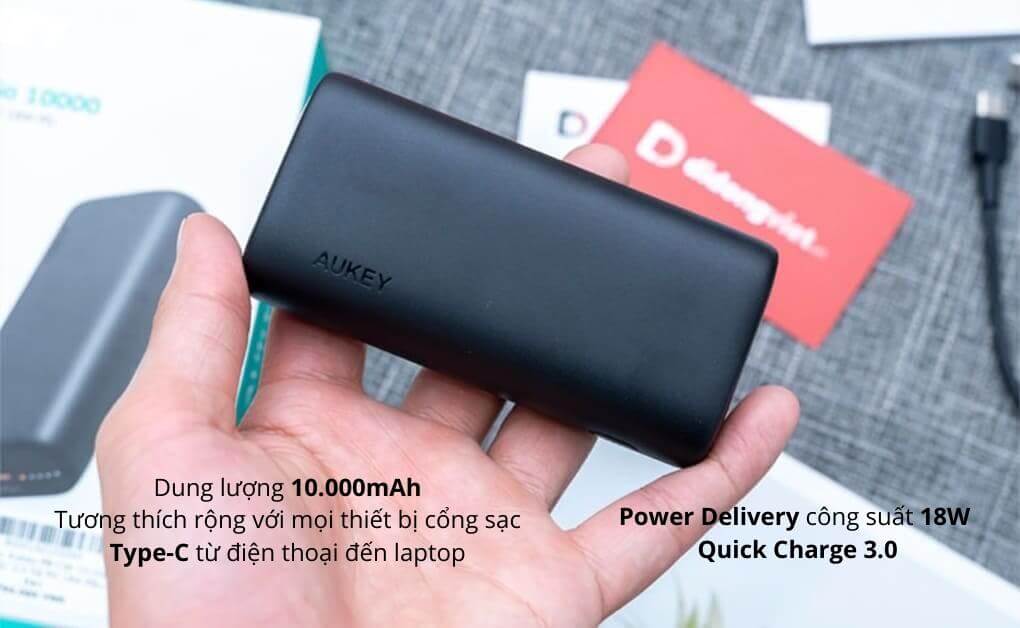 Pin sạc dự phòng Aukey PB-Y36 10.000mAh - ảnh 2
