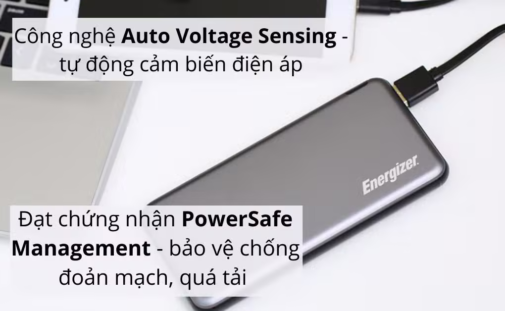 Pin sạc dự phòng Energizer 10.000 mAh - UE10046GY - ảnh 2
