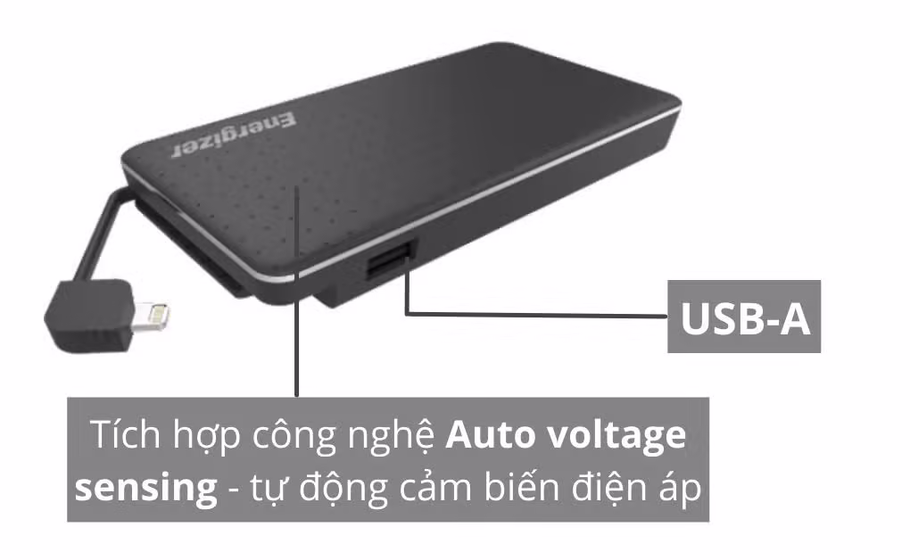 Pin sạc dự phòng Energizer 10.000mAh XP10002ABK - ảnh 4