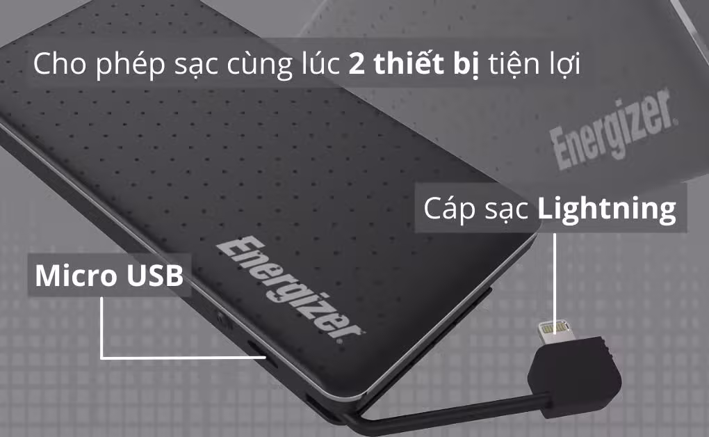 Pin sạc dự phòng Energizer 10.000mAh XP10002ABK - ảnh 3